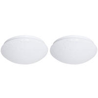 LED DECKENLEUCHTE Sternenhimmel Weiß 2er Set - Weiß, Metall (26/26/9.5cm)