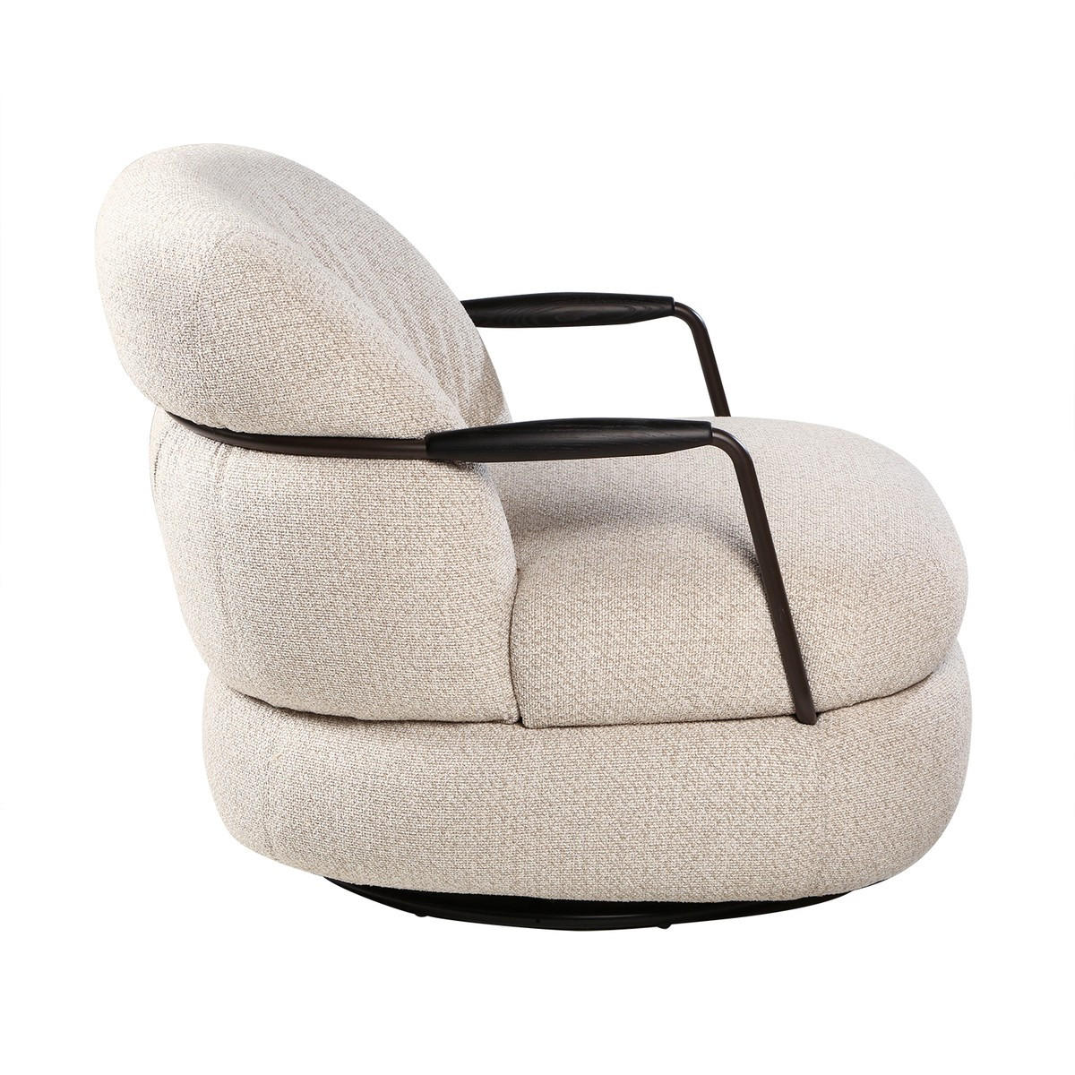 SESSEL aus ecrufarbenem Stoff 92/77/82 cm - Beige, Textil (92/77/82cm) - Signature