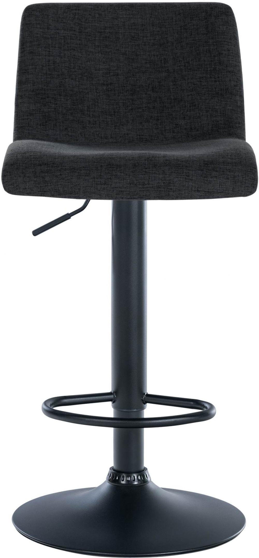 BARHOCKER Stoff schwarz - Schwarz, Textil/Metall (39/84/36cm) - CLP