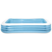 FAMILIENPOOL 3/1,8 m - Blau, Kunststoff (183/56/305cm)