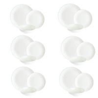 SPEISESERVICE Sognante 18 Teilig - Weiß, Keramik (23/29/38cm)