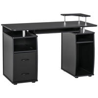 COMPUTERTISCH DE-14960 Schwarz - Schwarz, Holzwerkstoff (55/120/85cm) - ComfortXL