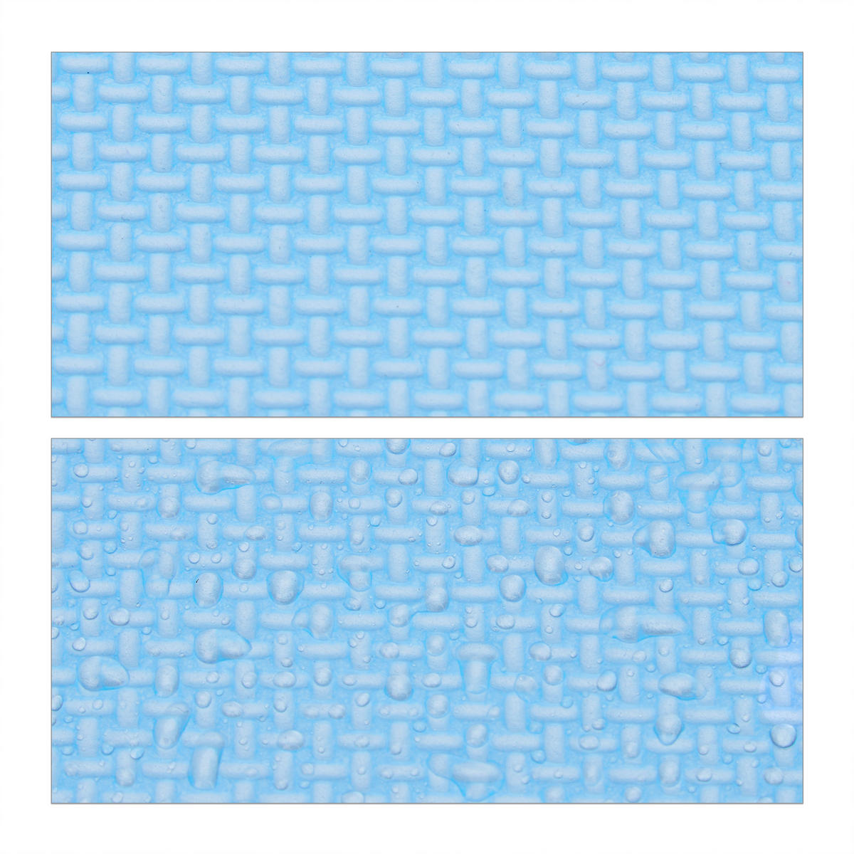 PUZZLEMATTE - Blau/Weiß, Kunststoff (31.5/31.5cm) - Relaxdays