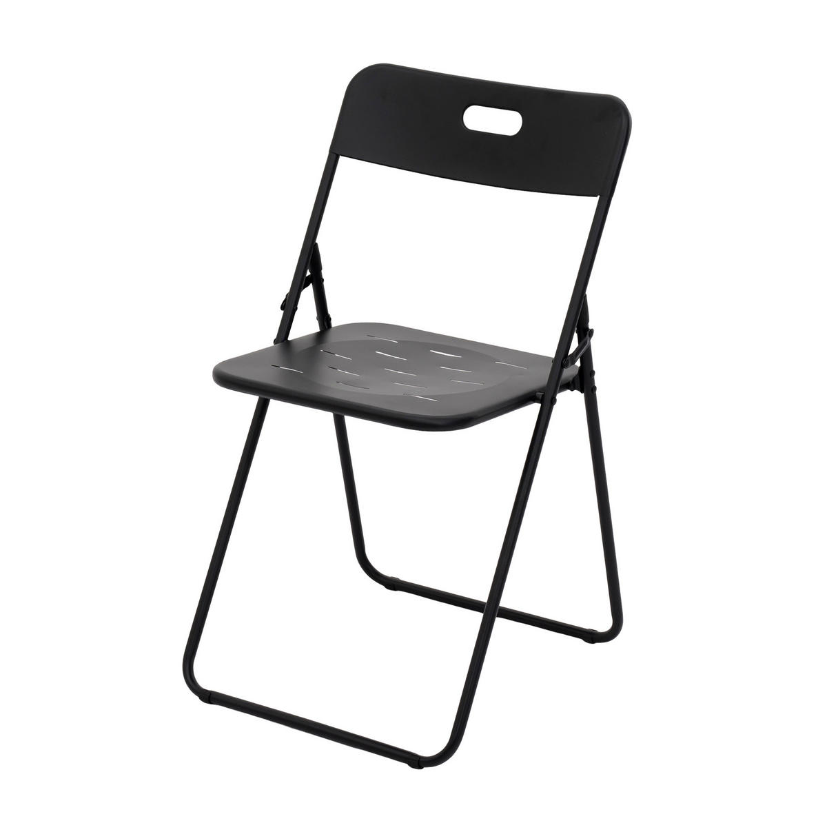 GARTENSET 60/73/60 cm Schwarz aus Stahl mit Klappfunktion 3er Set - Schwarz, Metall - OKMYHOME