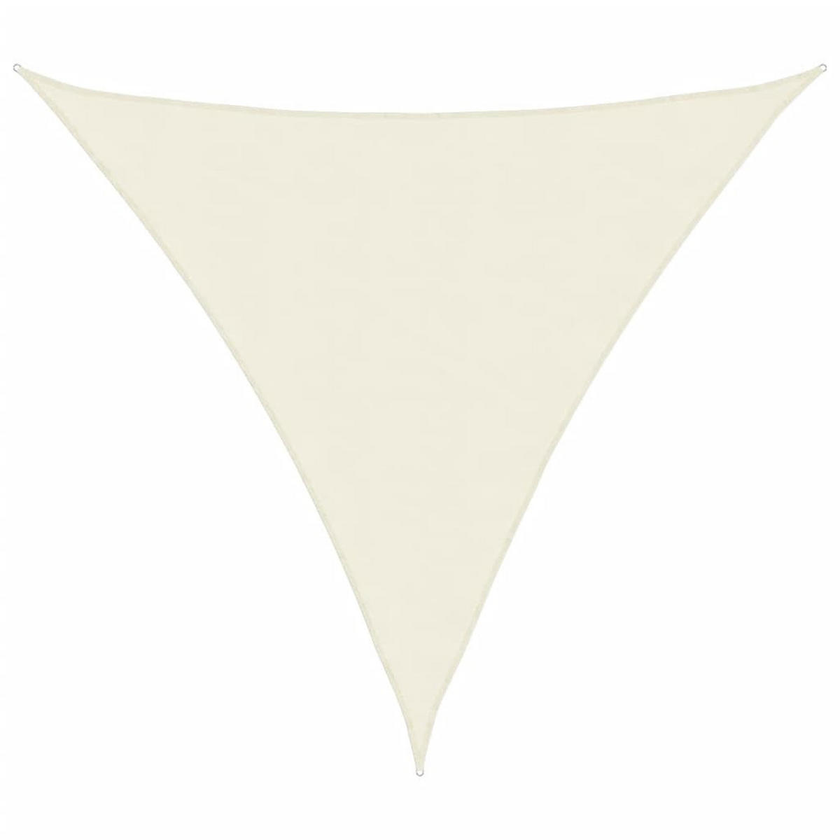 SONNENSEGEL Oxford-Gewebe Dreieckig 3,6x3,6x3,6 m Creme - Creme, Textil (360/360cm) - furnicato