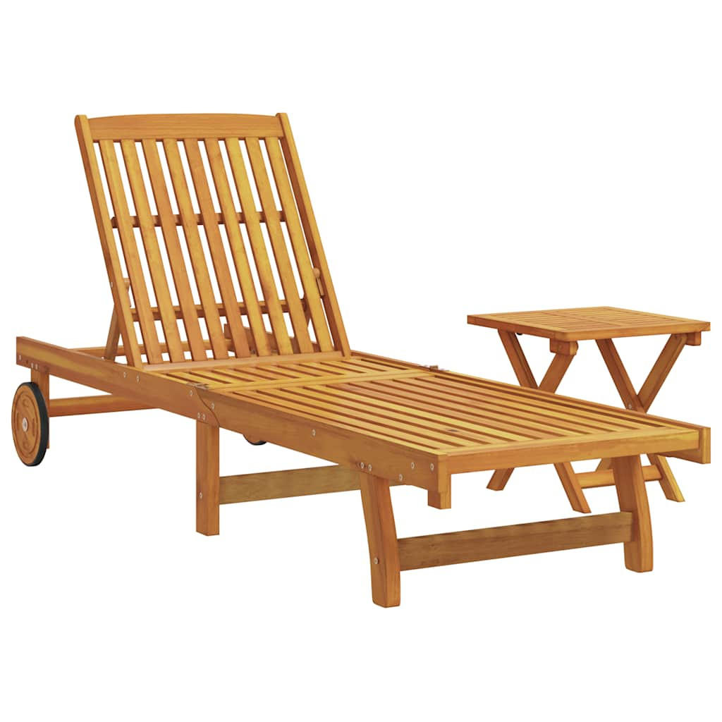 vidaXL Sonnenliege Braun 63x85x199 cm