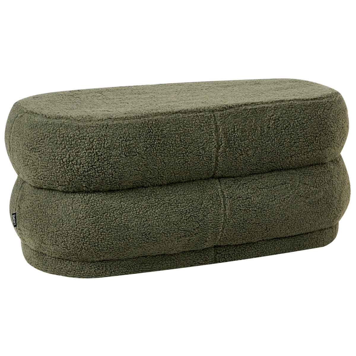 POLSTERBANK Bouclé Grün Ellendale - Grün, Textil (90/40/40cm) - Beliani