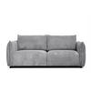 SOFA TAUER 3-Sitzer, hellgrau - Hellgrau/Schwarz, Holzwerkstoff/Kunststoff (112/84/206cm) - Courtois Laville