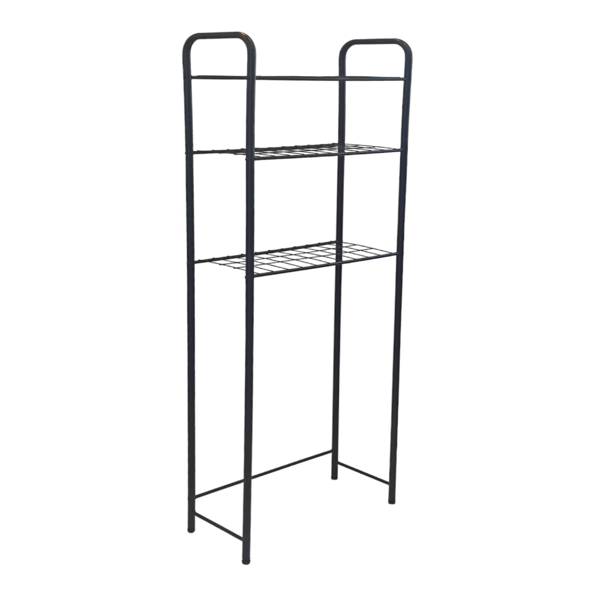 BADEZIMMERREGAL Nordborg - Schwarz, Metall (52.5/161/24.5cm) - [en.casa]