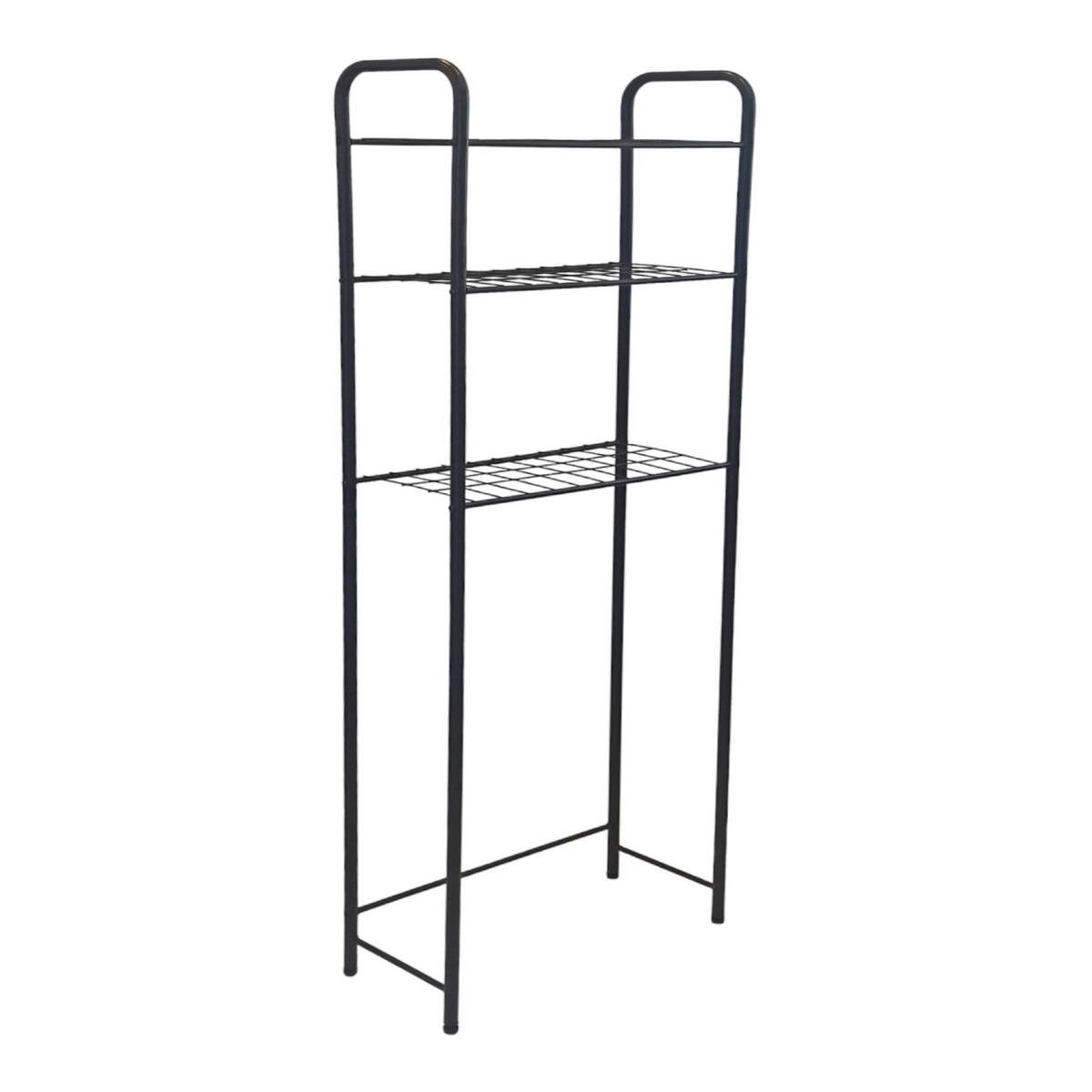 BADEZIMMERREGAL Nordborg - Schwarz, Metall (52.5/161/24.5cm) - [en.casa]
