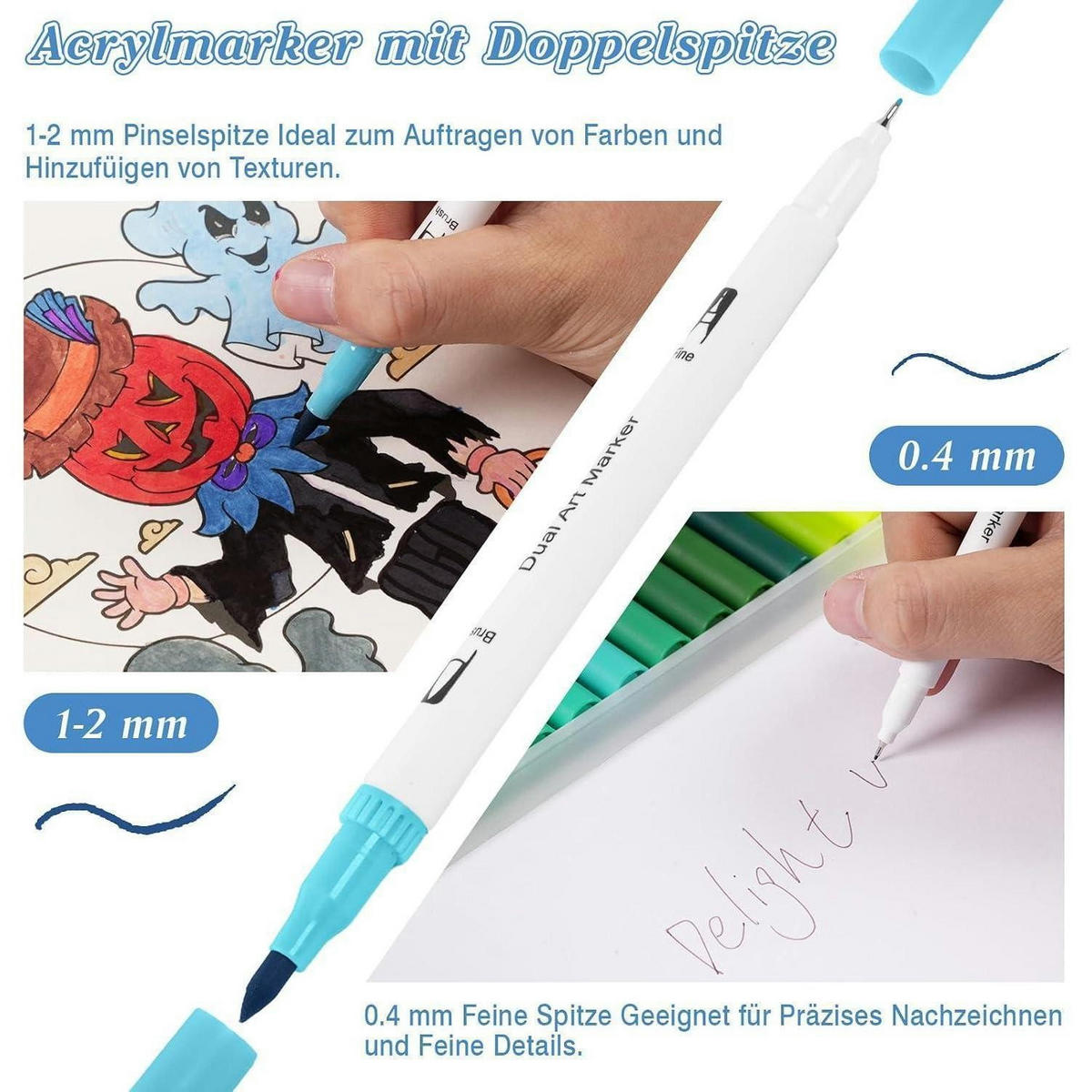 MARKER-SET 80-teiliges Set - Multicolor, Kunststoff (15/9/16cm)
