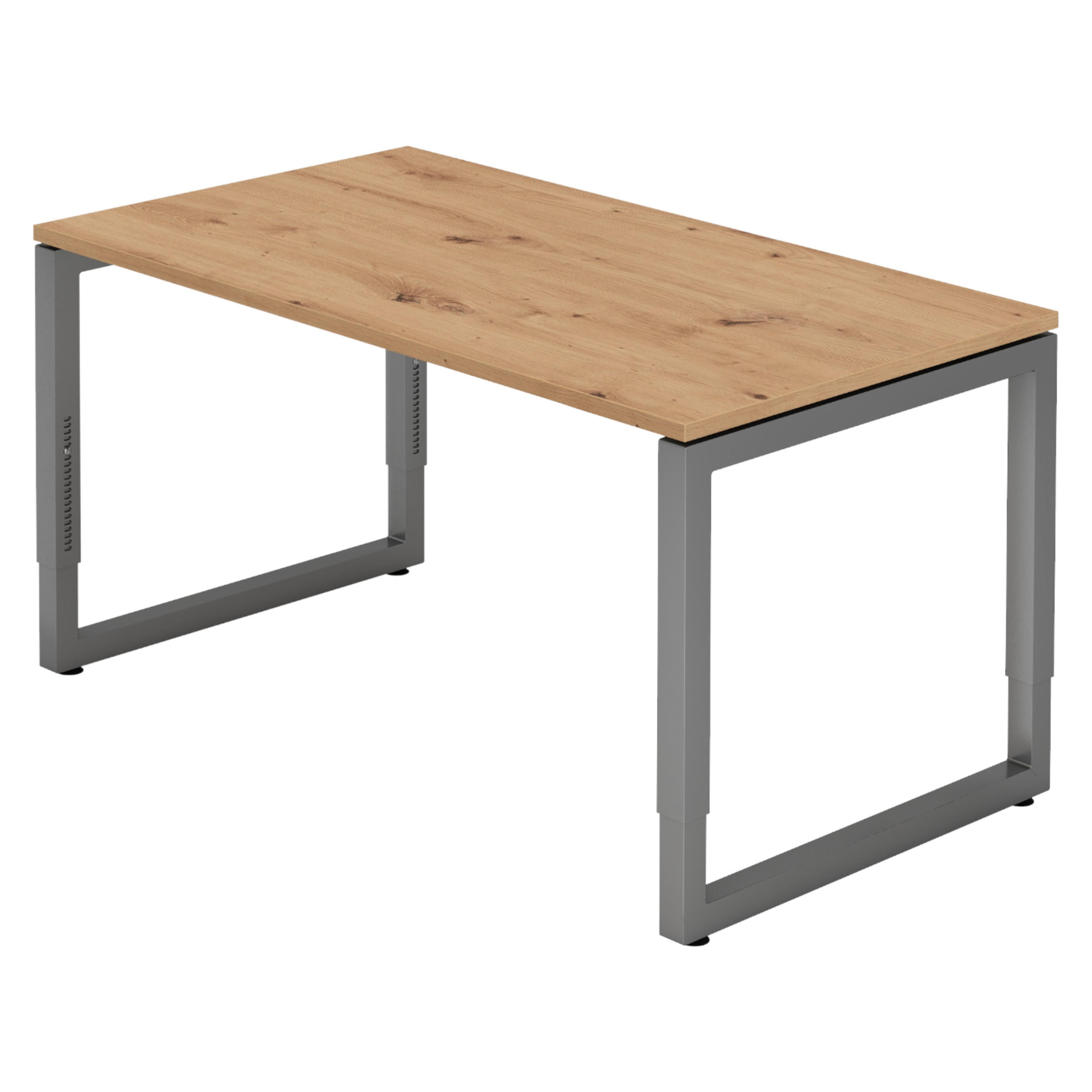 bümö Schreibtisch Wildeiche, Graphit 140x74x80 cm