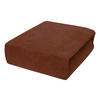 SPANNBETTLAKEN 70/160 cm, Frottee Elastisch 100 % Baumwolle Schokoladenbraun - Dunkelbraun, Textil (70/160cm) - Best For Home