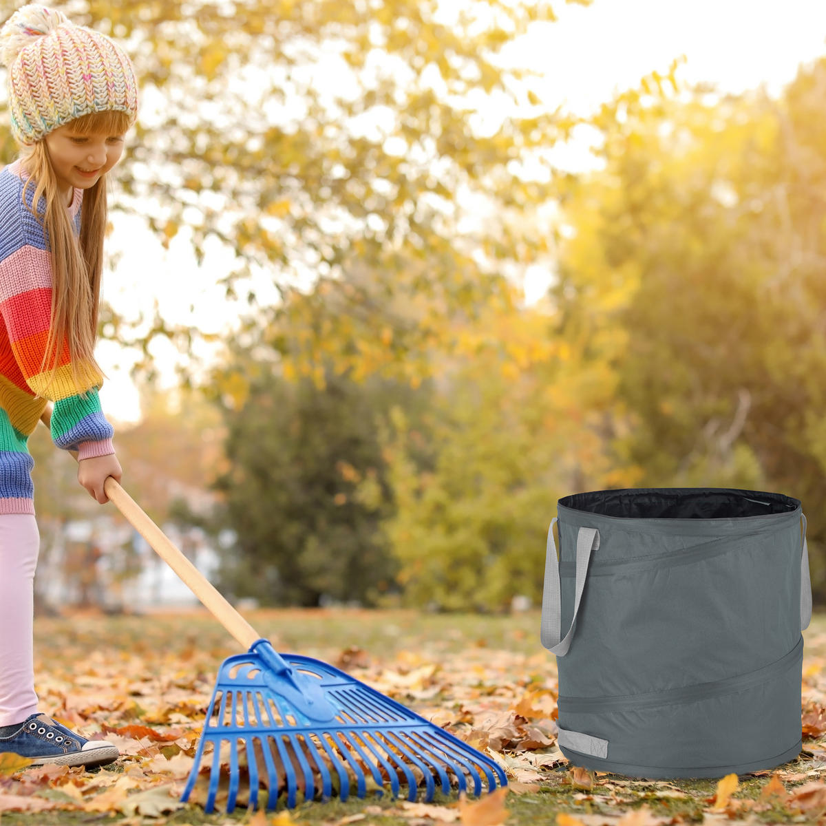 3XLAUBSACK - Grau, Kunststoff/Textil (46/47/46cm) - Relaxdays