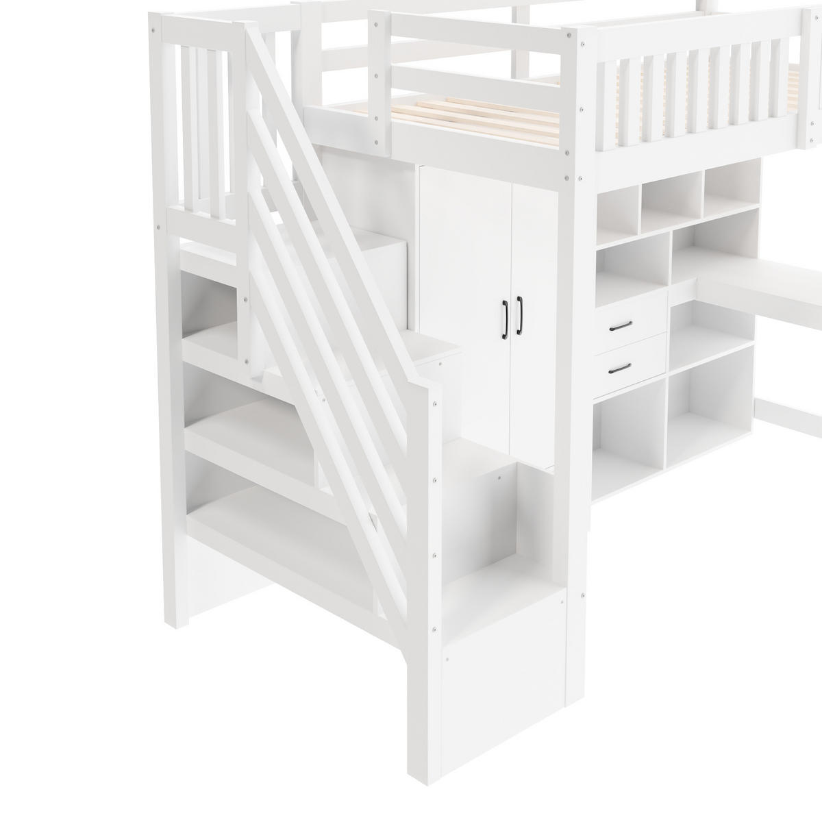 HOCHBETT 90/200 cm Weiß - Weiß, Holz - Raumix