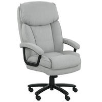DREHSTÜHLE XXL höhenverstellbar Stoff Hellgrau - Grau, Metall (68.5/125/79cm) - SHOPENTRA