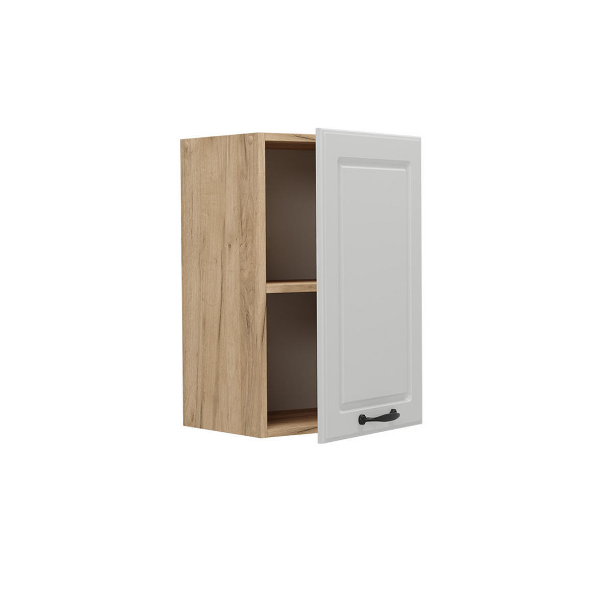 HÄNGESCHRANK R-Line Weiß Landhaus 40 cm - Honigeiche/Eiche Wotan, Holzwerkstoff (40/60/31cm) - Vicco