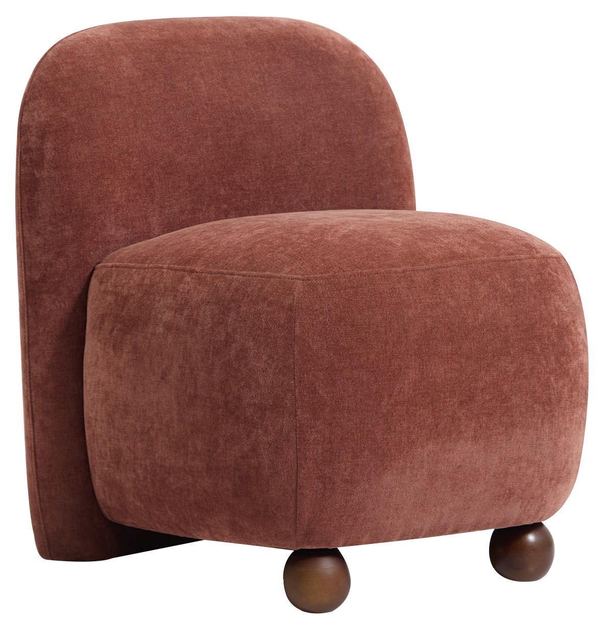 SESSEL Holz Terrakotta - Rot, Holz (57/62/61cm) - Nordlys