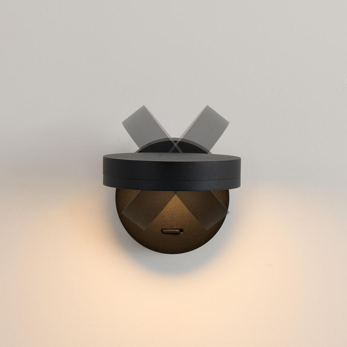 WANDLEUCHTE Kechia, Schwarz, 15cm - Schwarz, Metall (10/9/15cm) - KOSILUM