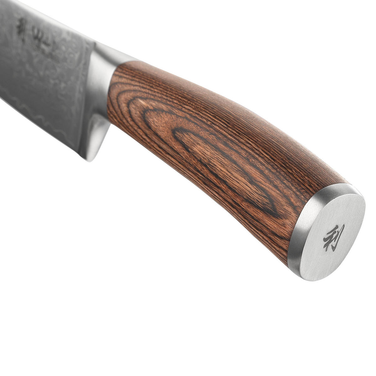 SANTOKUMESSER 17 cm - Braun, Holz/Metall (30cm) - Wakoli