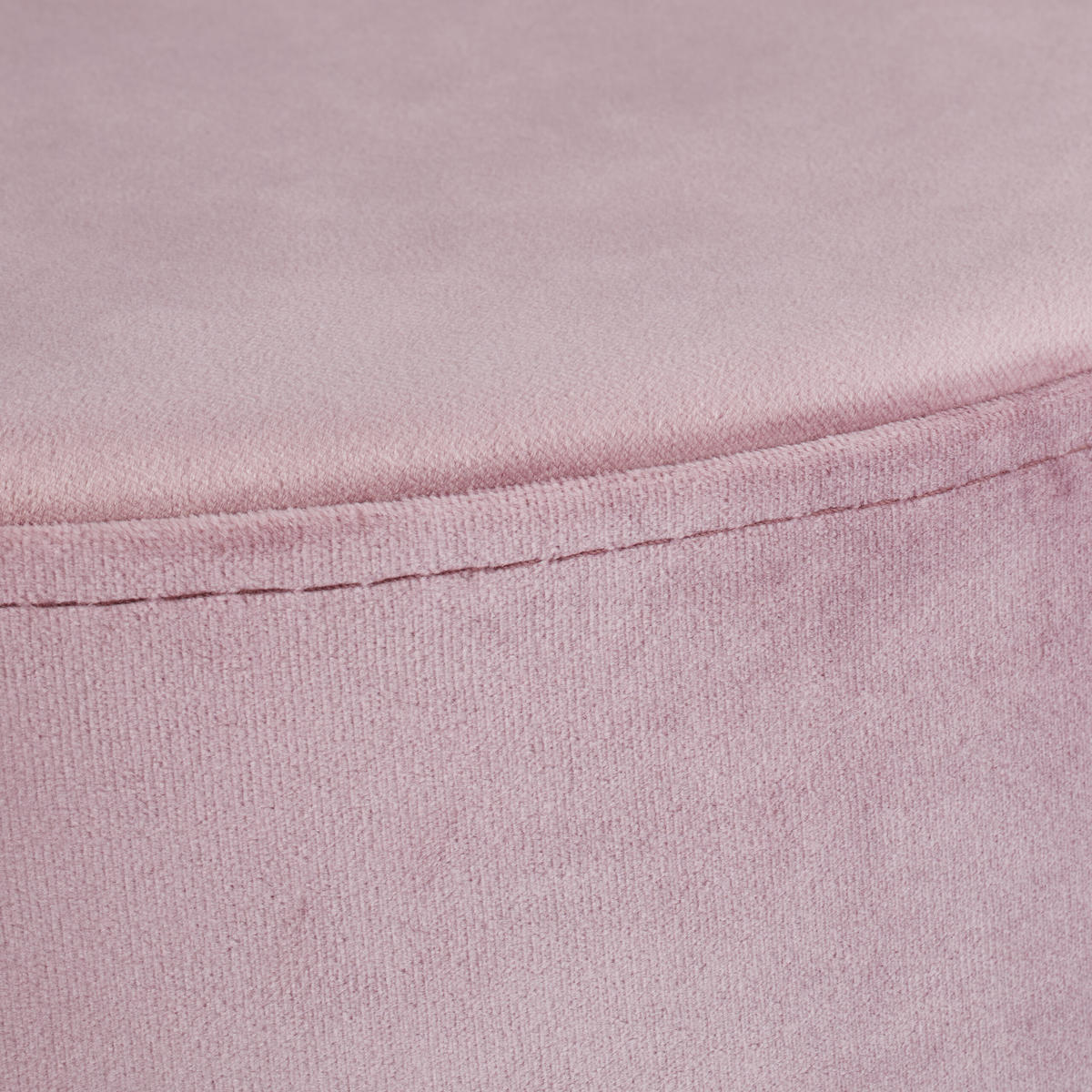 SAMT-HOCKER - Rosa, Wellpappe/Textil (37/39/37cm) - Relaxdays