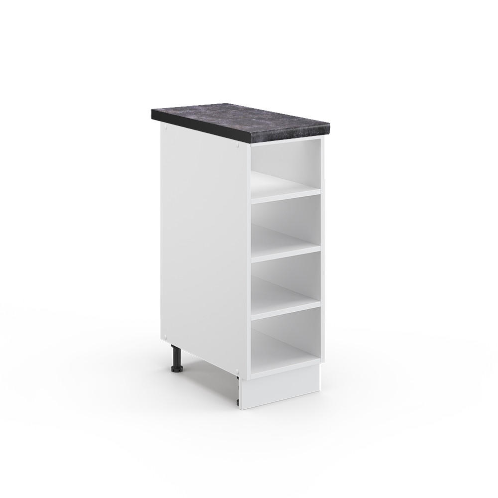 KÖKSHYLLA Fame-Line Vit 30 cm , AP Antracit Vit, Vit 82/30/60 cm