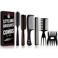 HAARKAMM & Bürsten Set 7-teilig für Herren - Multicolor, Textil (9.7/5.2/24.2cm)