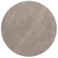 HOCHFLOR LUXUS VELOURS TEPPICH TOUCH RUND - Taupe, Textil (160/160cm) - Snapstyle