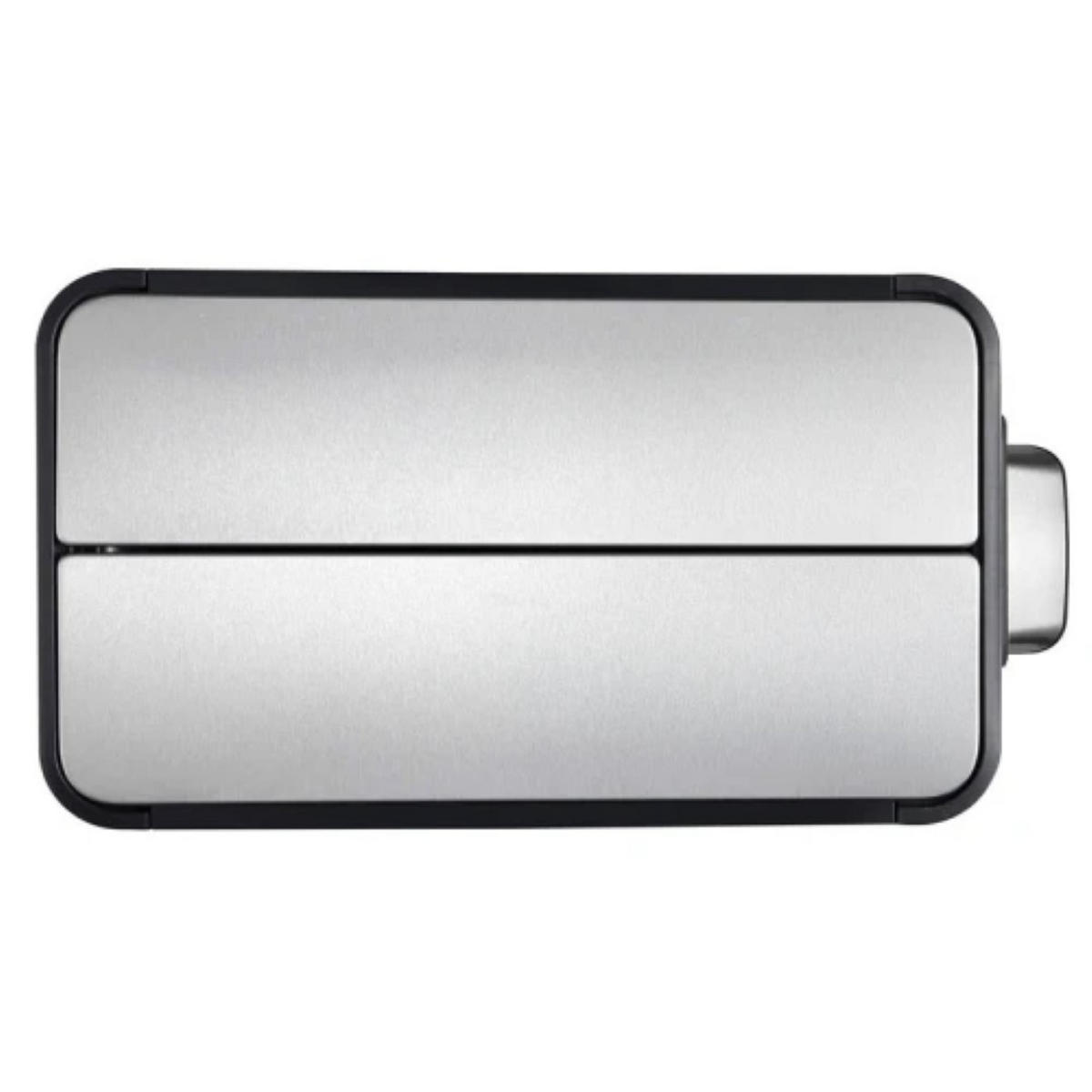 MÜLLEIMER Aus Gebürstetem Edelstahl 40 Liter 2 KunststoffInneneimern Silber - Silberfarben, Metall (27.5/66/53.2cm) - PROREGAL