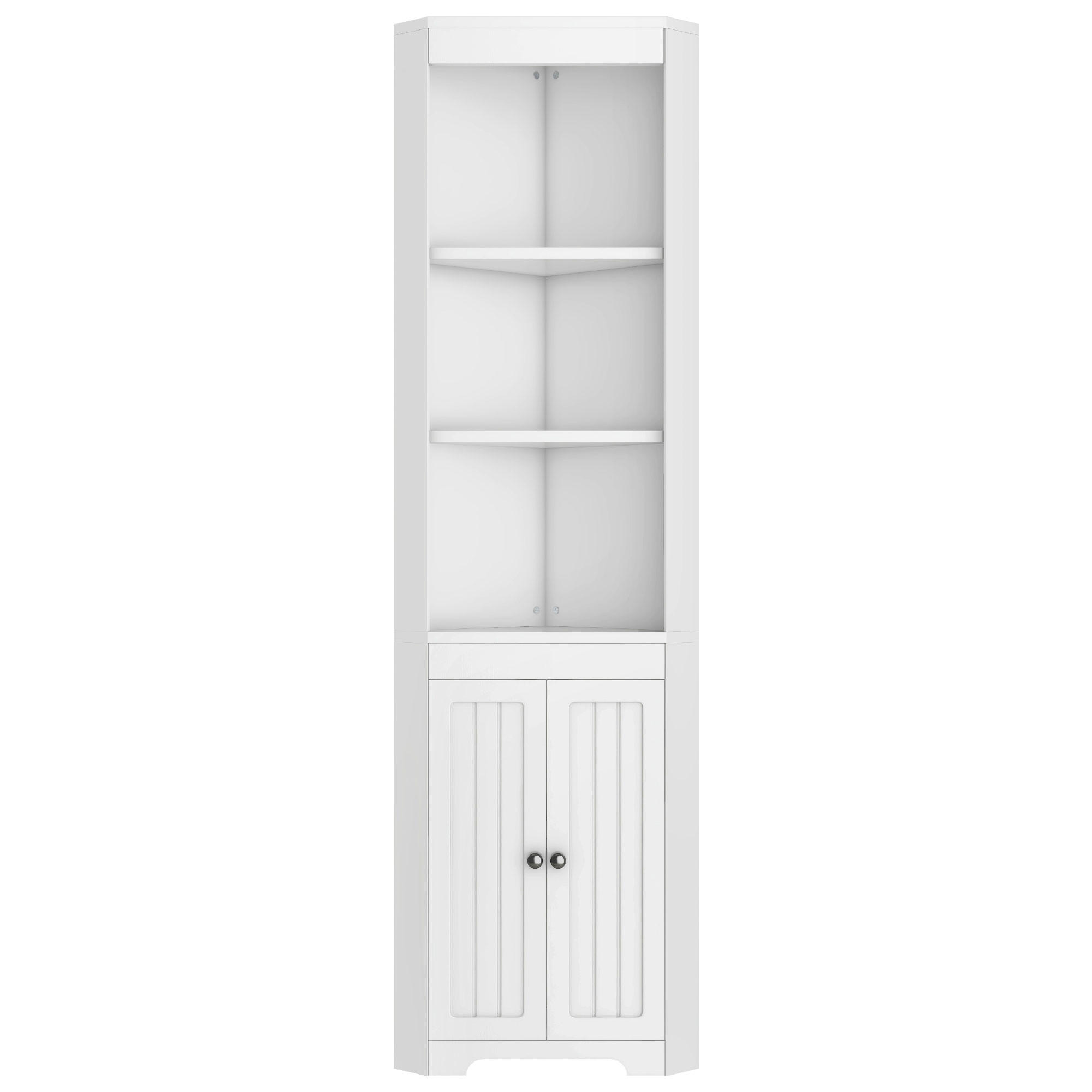 Oxeza Hochschrank Weiß 35x170x49.5 cm