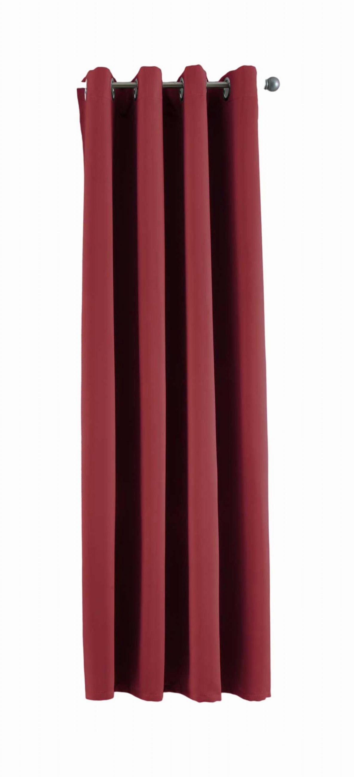 VORHANG »NEW YORK« HxB 160x140 cm Bordeaux - Bordeaux, Textil (140/160cm) - Gardinenbox