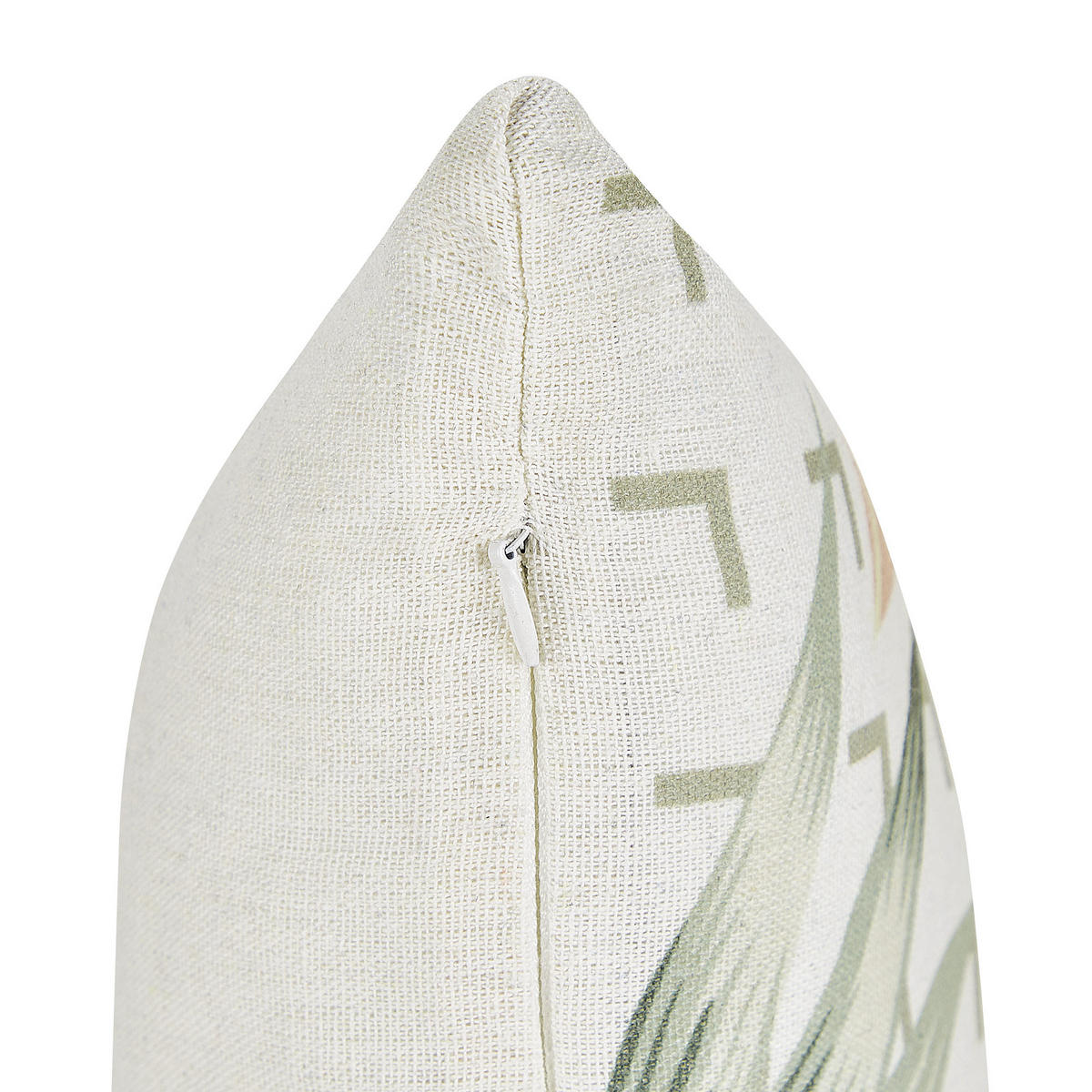 DEKOKISSEN 2er-Set Grün 45/45 cm Rhapis - Grün, Textil (45/45cm) - Beliani