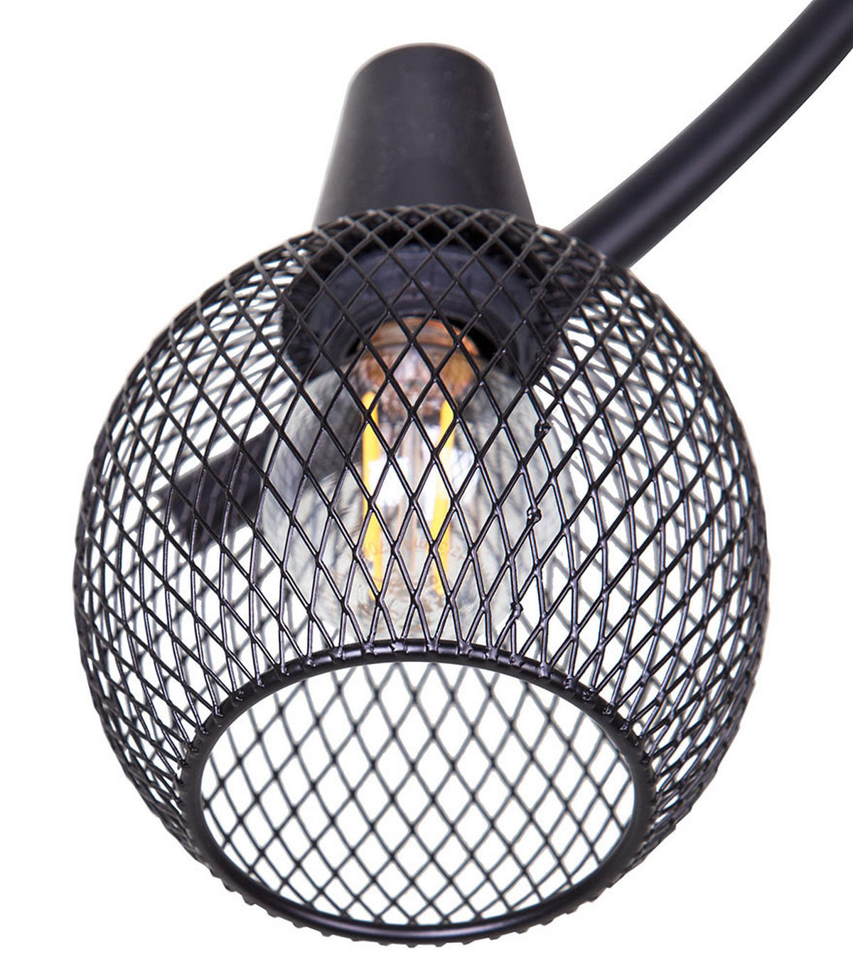 DECKENLEUCHTE HILO Metall Geflecht Schwarz - Schwarz, Metall (70/44/23cm)