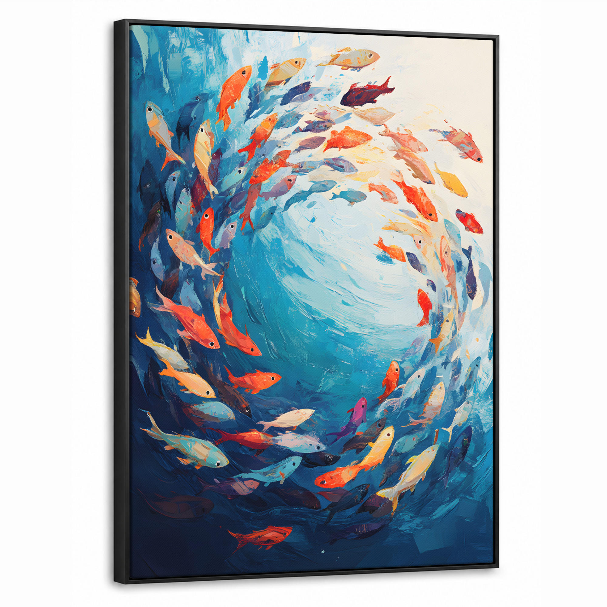 MuchoWow Leinwand Hellblau 70x100 cm