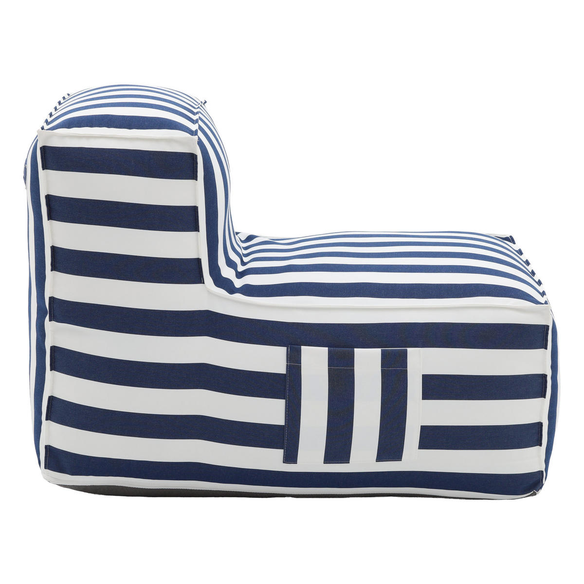 OUTDOOR Sitzsack SOFT mit Rückenlehne für Garten & Terrasse, blau - Blau, Textil (70/75/100cm) - Muffo