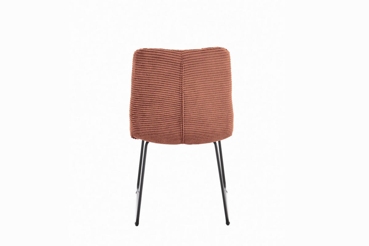 ESSZIMMERSTUHL NEW CHARME Braun Cord - Dunkelbraun/Braun, Textil (52/87/66cm) - KAWOLA