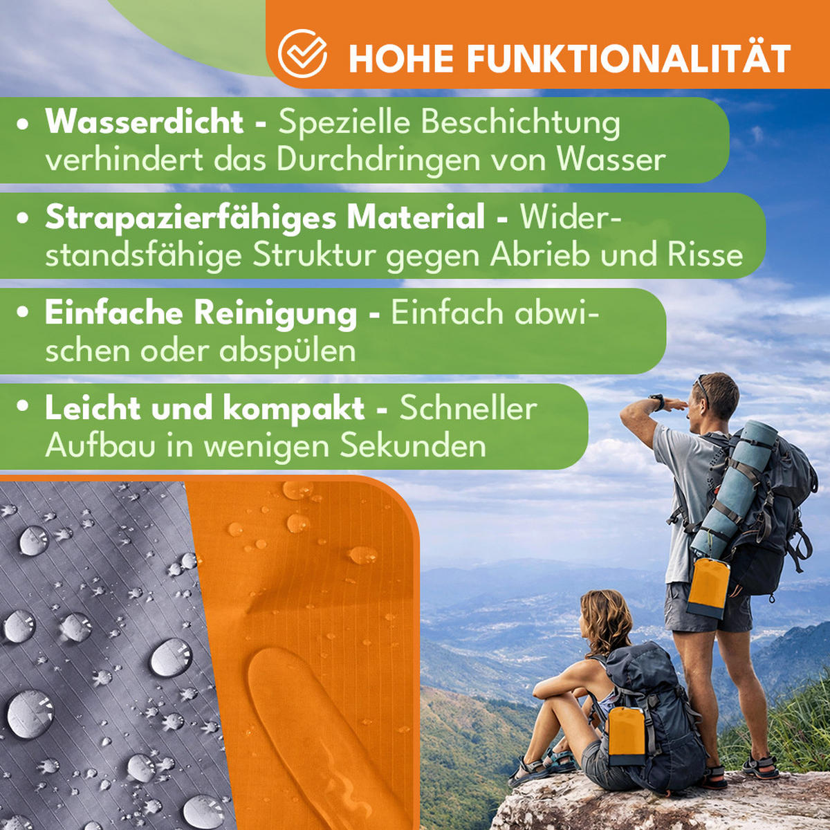 PICKNICKDECKE Wasserdicht 210x200cm - Pink, Textil (200/210cm) - KRUMAD