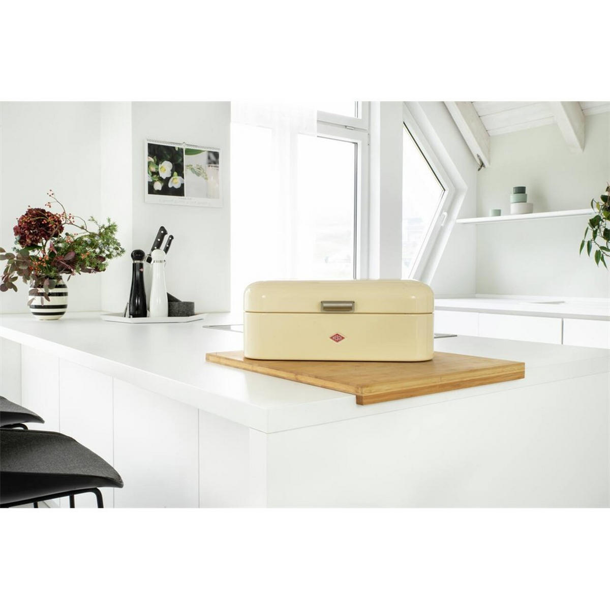 FRÜHSTÜCKSBOX Grandy Mandel - Beige, Metall (42/17/22cm) - Wesco