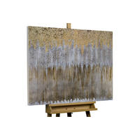 OLEJOMAĽBA 100/75 cm, Zvieratá - zlatá, drevo/textil (100/75cm) - KUNSTLOFT