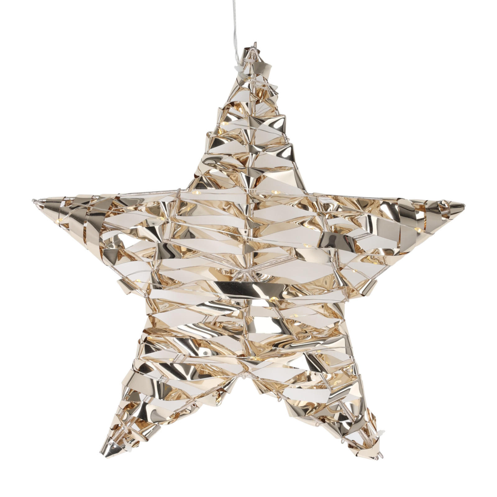 LICHTDEKORATION Stern 30 cm - Goldfarben, Kunststoff (8/30/30cm) - Home Styling Collection