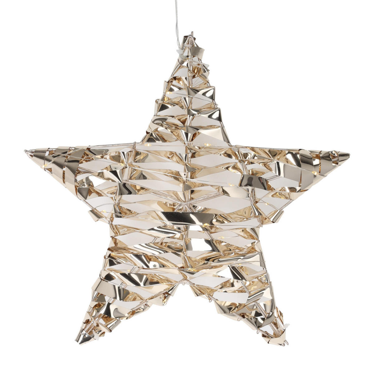 LICHTDEKORATION Stern 30 cm - Goldfarben, Kunststoff (8/30/30cm) - Home Styling Collection