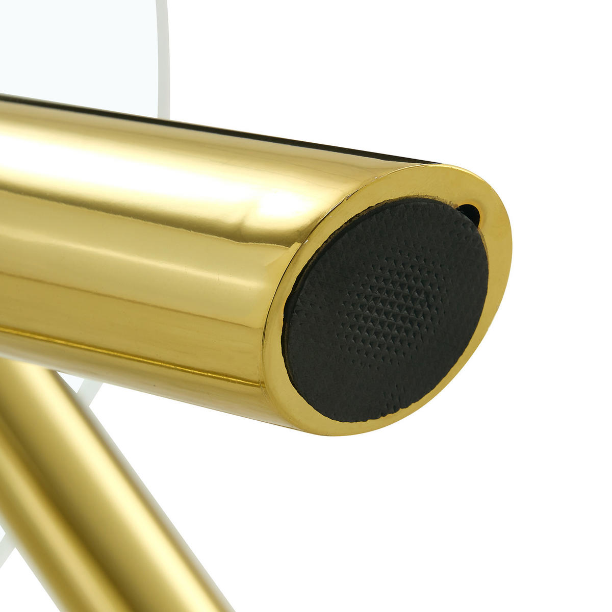 ESSTISCH runder Gold mit Metallbeinen 89 cm - Goldfarben, Metall (89/89/76cm) - Oxeza