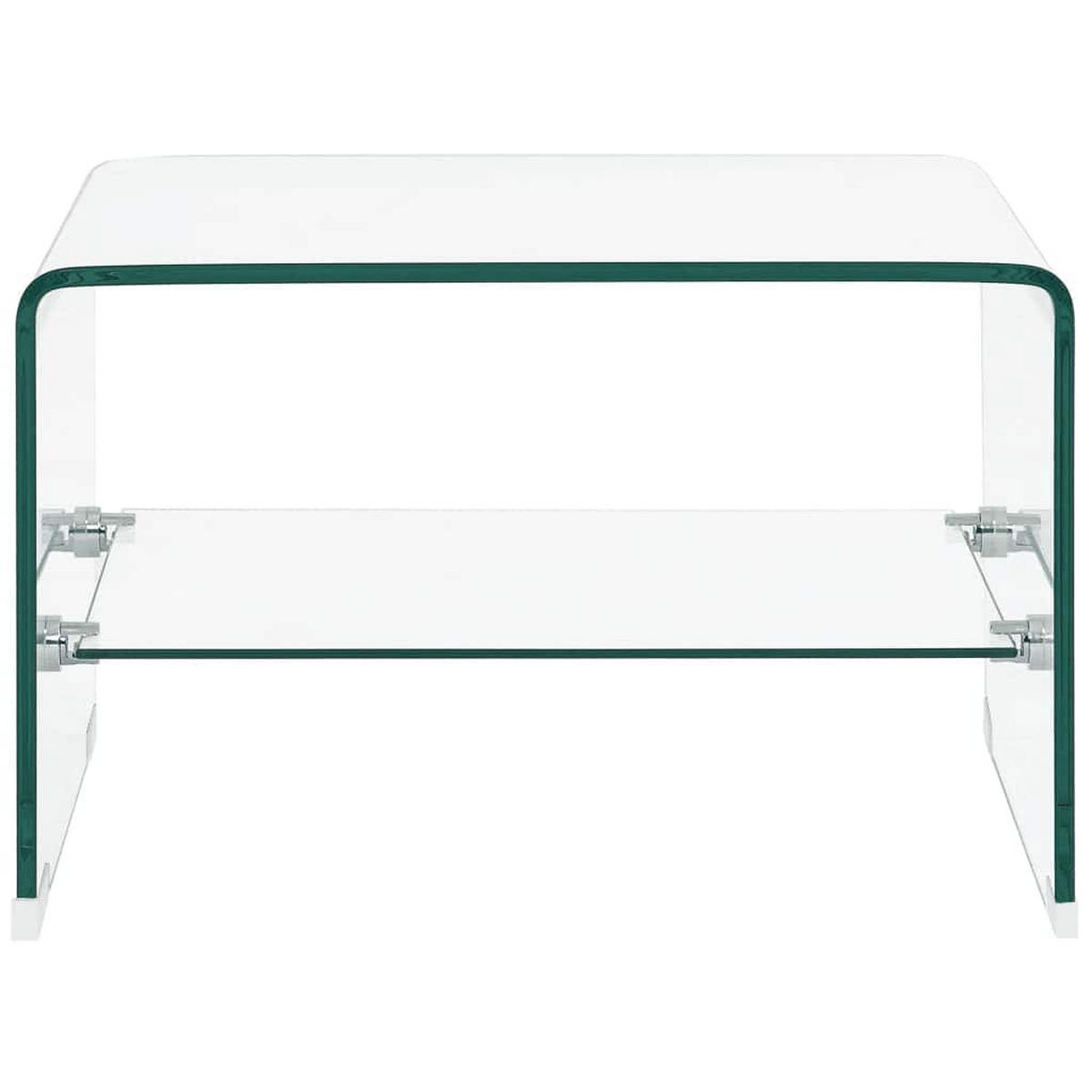 COUCHTISCH Transparent 50/45/33 Cm Hartglas - Klar, Glas (50/45/33cm) - vidaXL