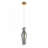 HÄNGELEUCHTE Pozzino, Rauchgrau, 40cm - Grau, Glas (40/14/40cm) - KOSILUM