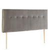 KOPFTEIL 140x100 cm Napoles Grau - Grau, Textil (8/100/140cm) - VS Venta-stock