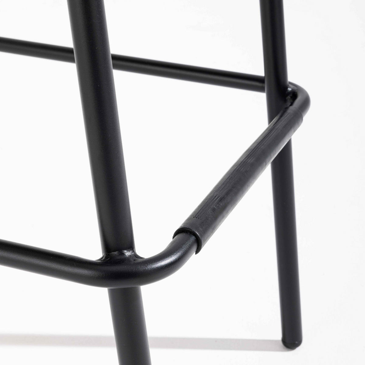 BARHOCKER, Schwarz - Schwarz, Metall (56/110/56cm) - Oviala