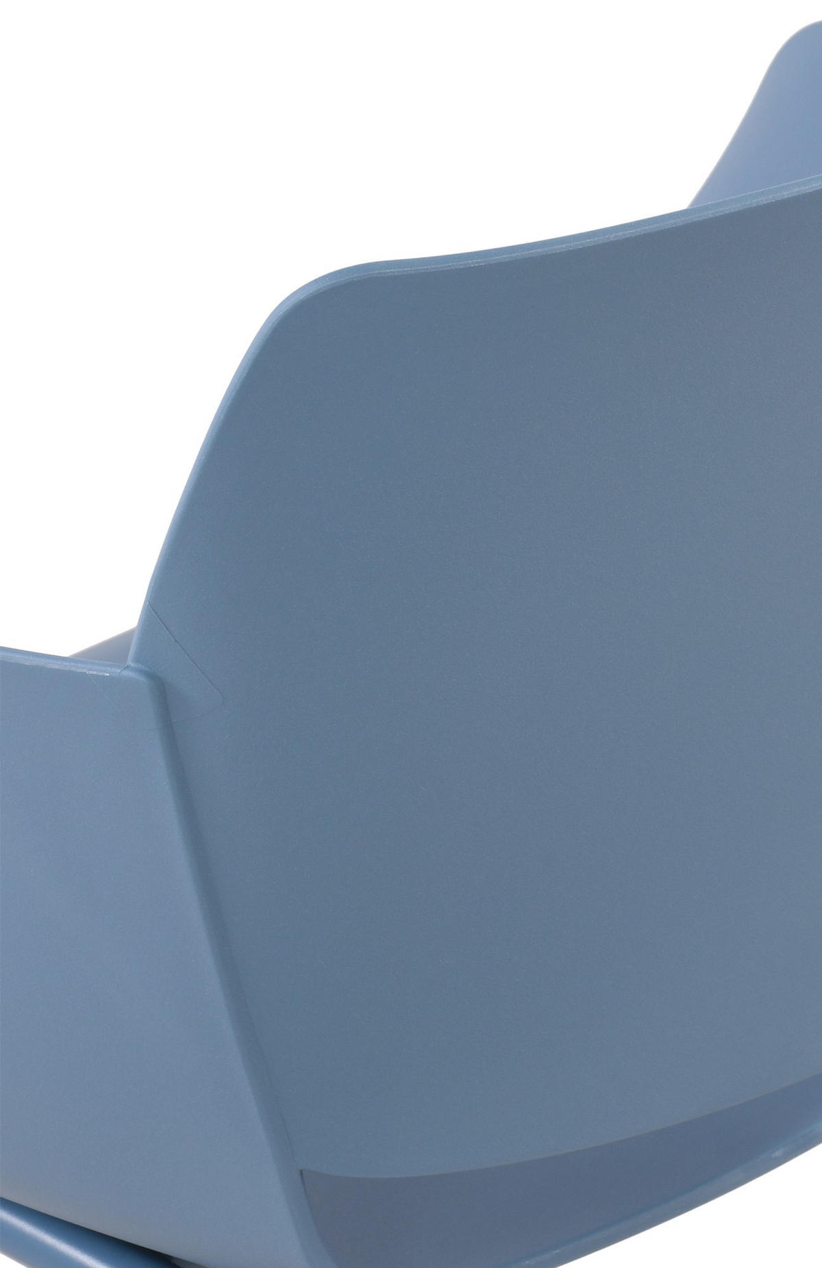 STUHL 2er Set Kunststoff Blau - Blau, Kunststoff/Metall (58/80/54cm) - CLP