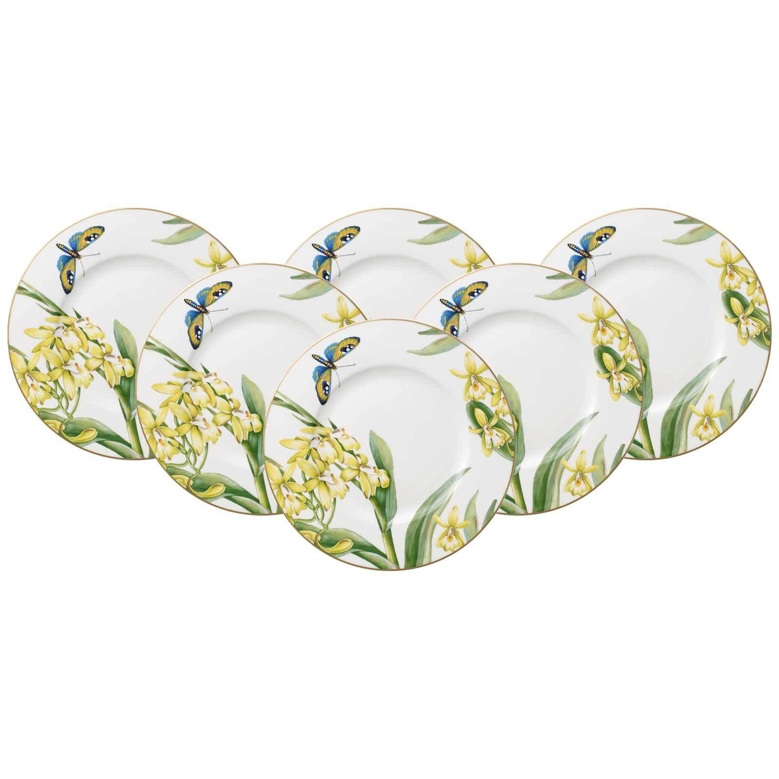 FRÜHSTÜCKSTELLER Amazonia Anmut bunt ø 22,5 cm 6er Set - Multicolor, Keramik (22.5cm) - Villeroy & Boch