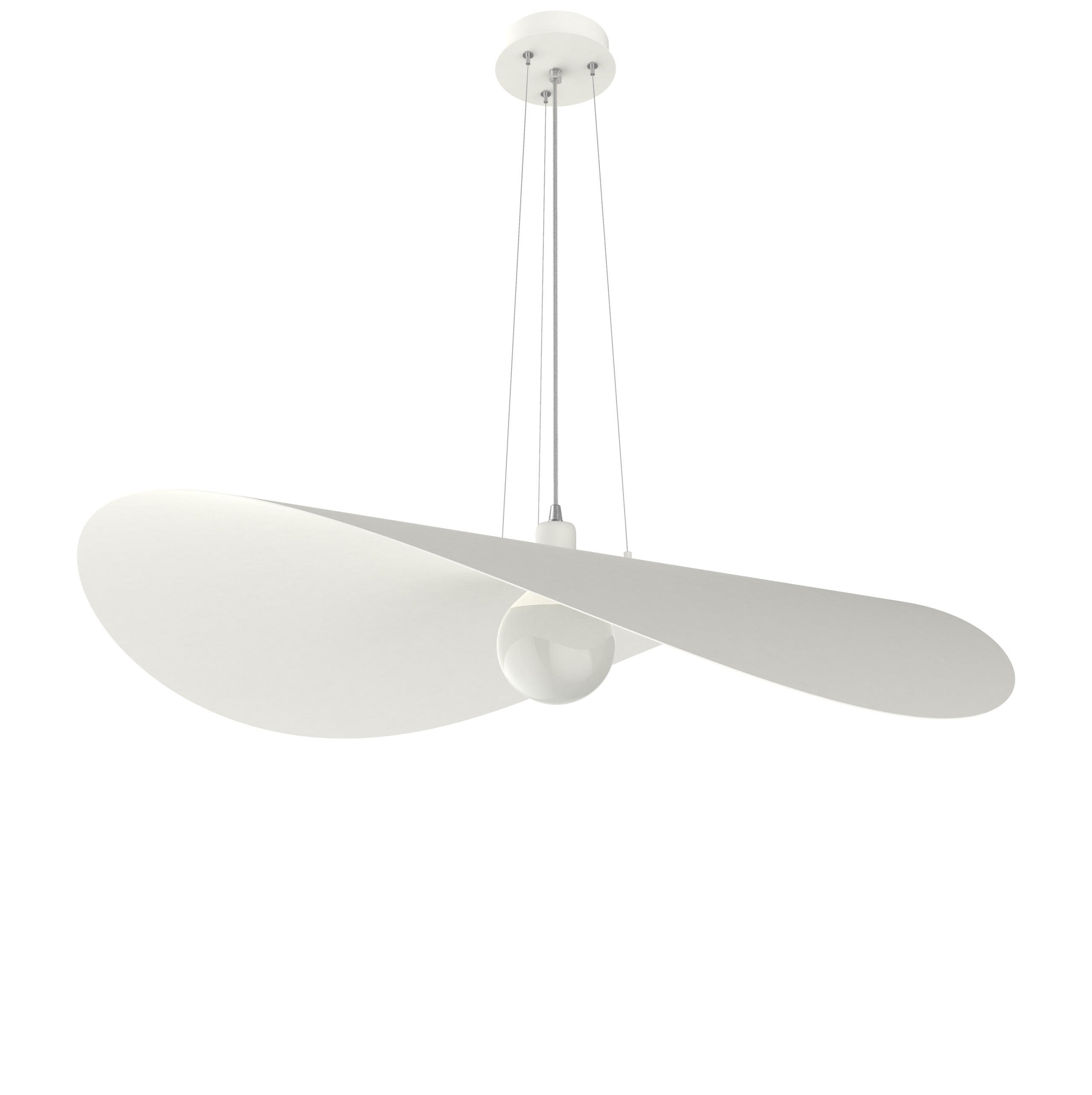 HÄNGELEUCHTE - Weiß, Metall (90/90/120cm) - Lumicom