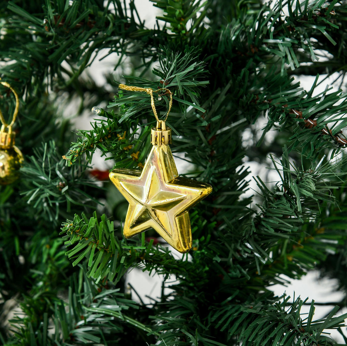 WEIHNACHTSBÄUME 112/112/180 cm gruen aus Metall mit 200 LEDs - Grün, Metall (180cm) - OKWISH
